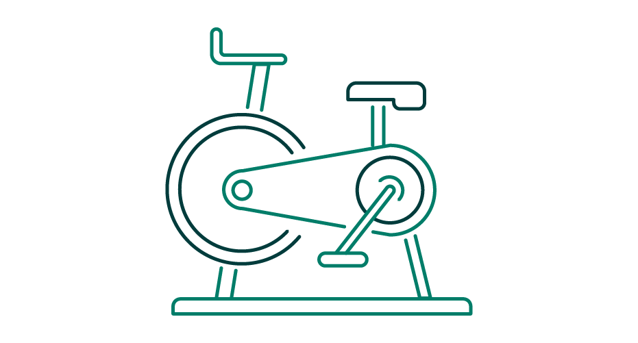 Exercise bike icon