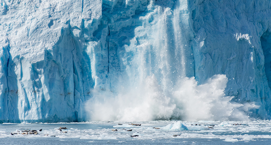 Melting glacier