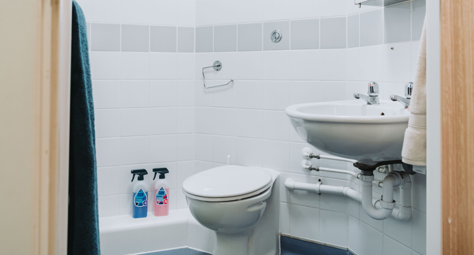 image of white ensuite bathroom