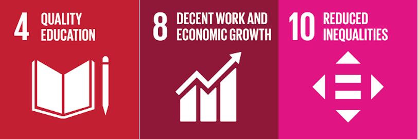 UN Sustainable Development Goals - 4,8,10